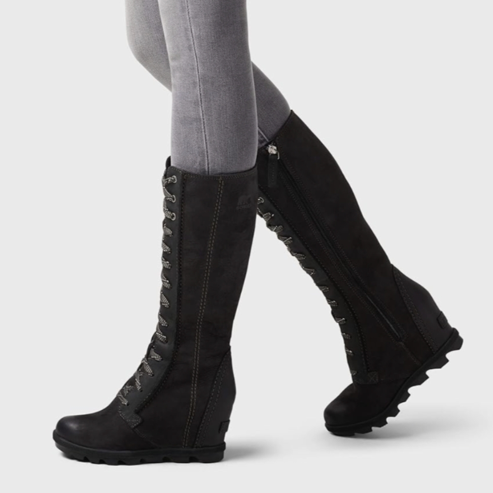 NEW Sorel Joan of Arctic II tall boots lace up black size 7.5